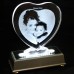 2D Heart Photo Crystal (Large 150x160x15mm)