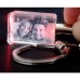 2D Lasered Photo Crystal Keyring with Red LED