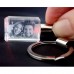 2D Lasered Photo Crystal Keyring with Red LED