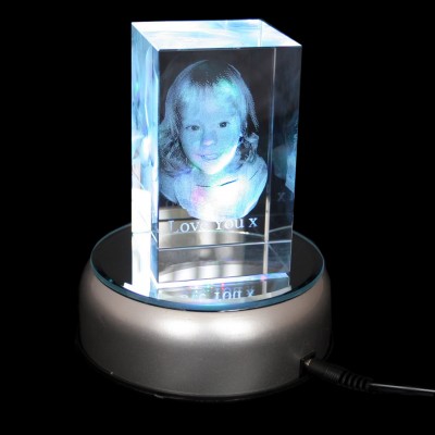 3D Zodiac Crystal Photo (Large 100x60x60mm)