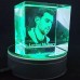 3D Cube Personalised Photo Crystal Large 80x80x80mm