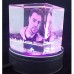 3D Cube Personalised Photo Crystal Large 80x80x80mm