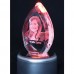 3D Equinox Personalised Photo Crystal 110x70x30mm