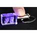 3D Personalised Photo Crystal Keyring with Blue LED