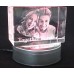 3D Photo Crystal Personalised Very Large Nebula 120x80x60mm