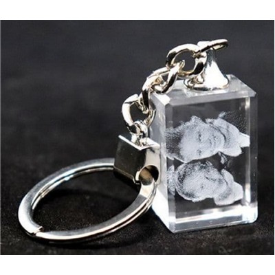 3D Personalised Photo Crystal Keyring